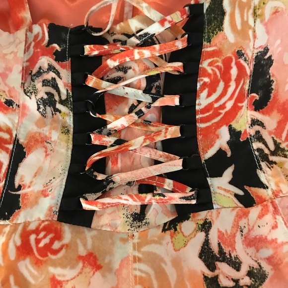 Candies Floral Print A-Line Sundress - Picture 5 of 8